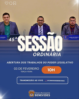 45ª Sessão Ordinária do 1º Biênio da 16ª Legislatura.