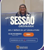 46ª SESSÃO ORDINÁRIA DO 1º BIÊNIO DA 16ª LEGISLATURA 