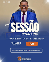 50ª Sessão Ordinária no 1º Biênio da 16ª Legislatura